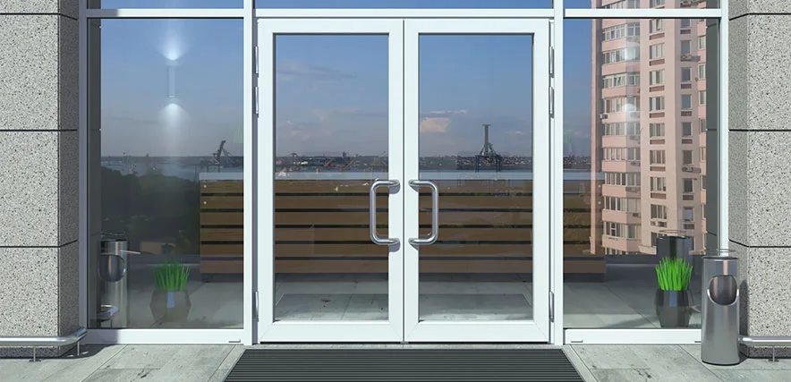 storefront glass repair in Northwest Edmonton